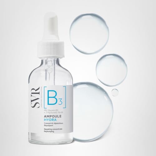 SVR B3 daily routine shot implying plump-looking skin with continued use.