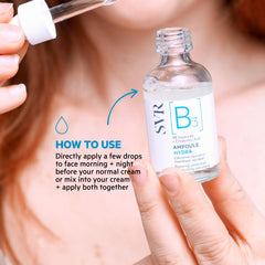 SVR B3 with hyaluronic trio visual highlighting deep hydration.