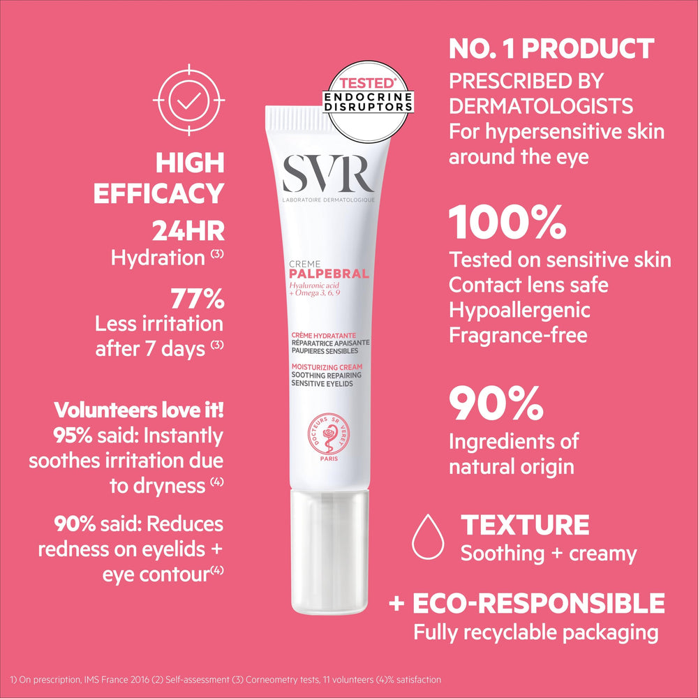 SVR Palpebral Eye Cream daily-use packaging ready for routine application