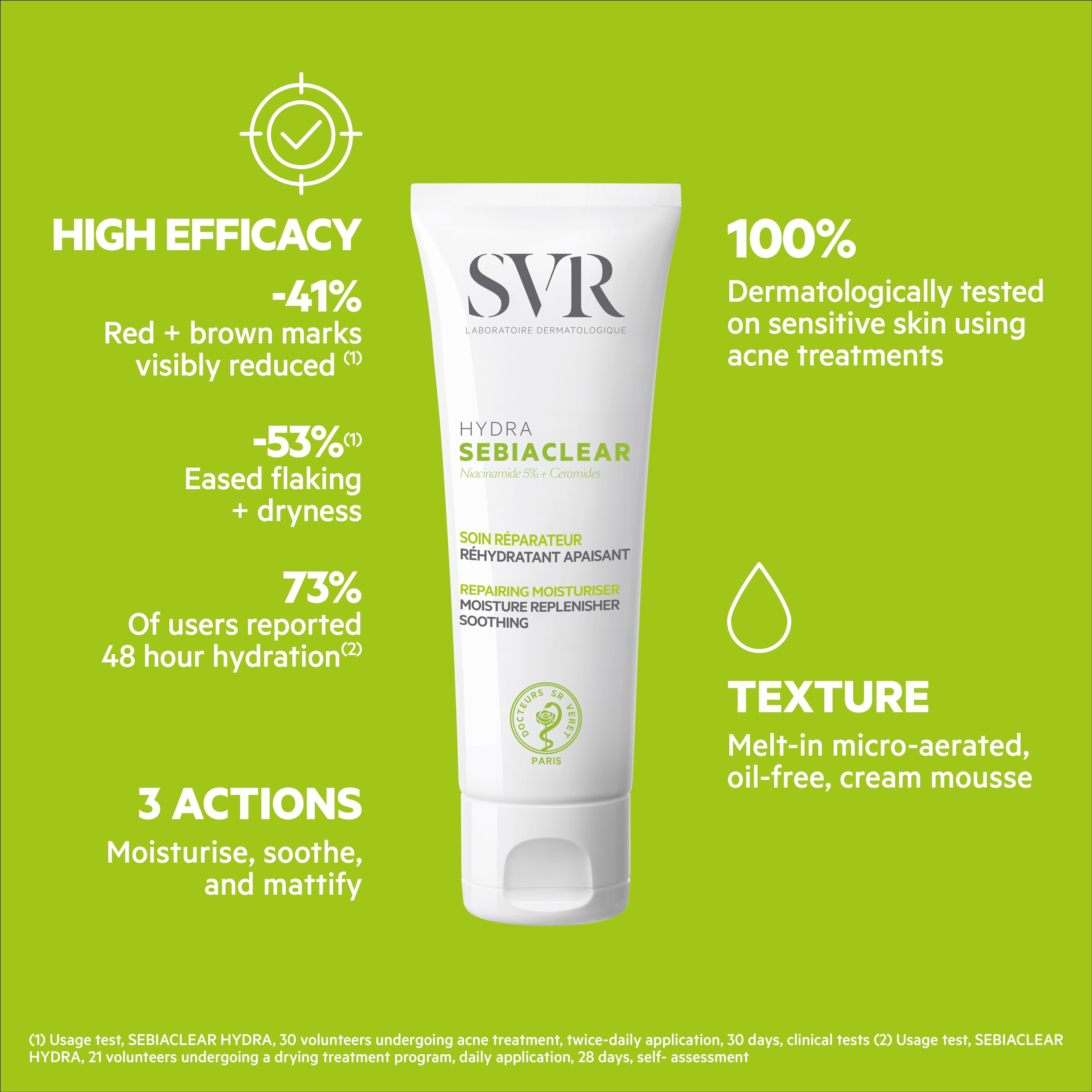 SVR Sebiaclear Moisturizing Face Cream makeup-primer-use highlighting flawless makeup base.
