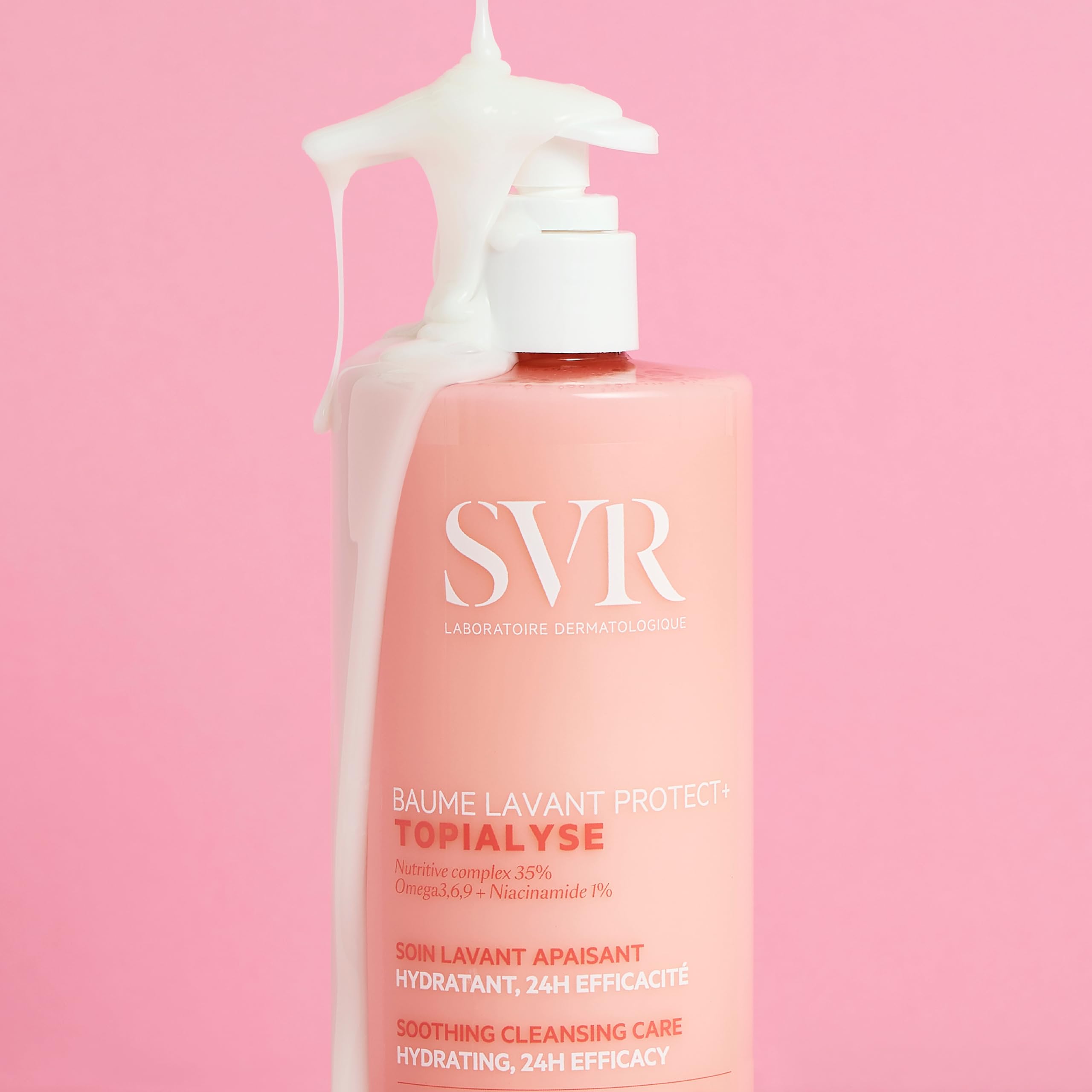 SVR Topialyse Cleansing Balm emphasizes eye-area safety and gentle cleansing.