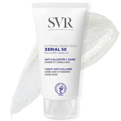 SVR Xerial 50 Extreme Foot Gel bottle for intense hydration and gentle exfoliation