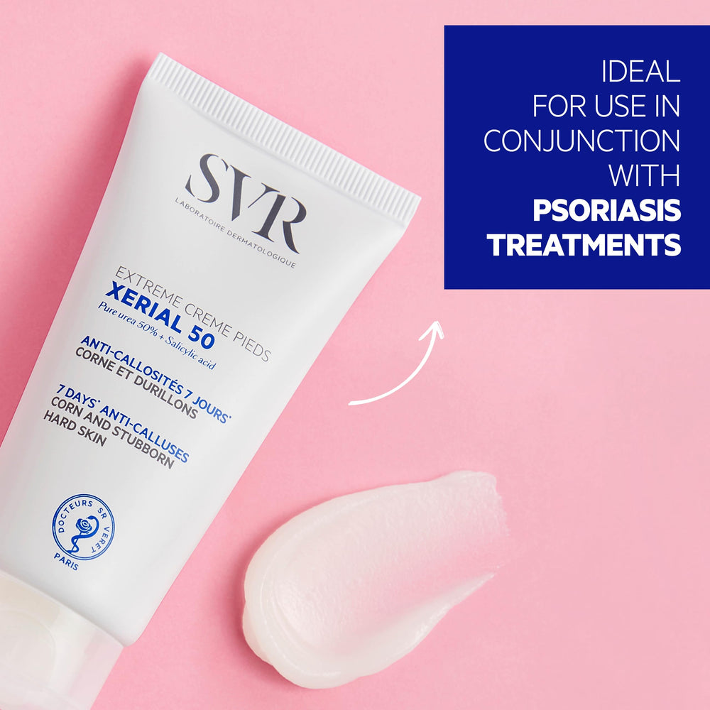 1.7 oz SVR Xerial 50 Extreme foot gel tube for intense foot care