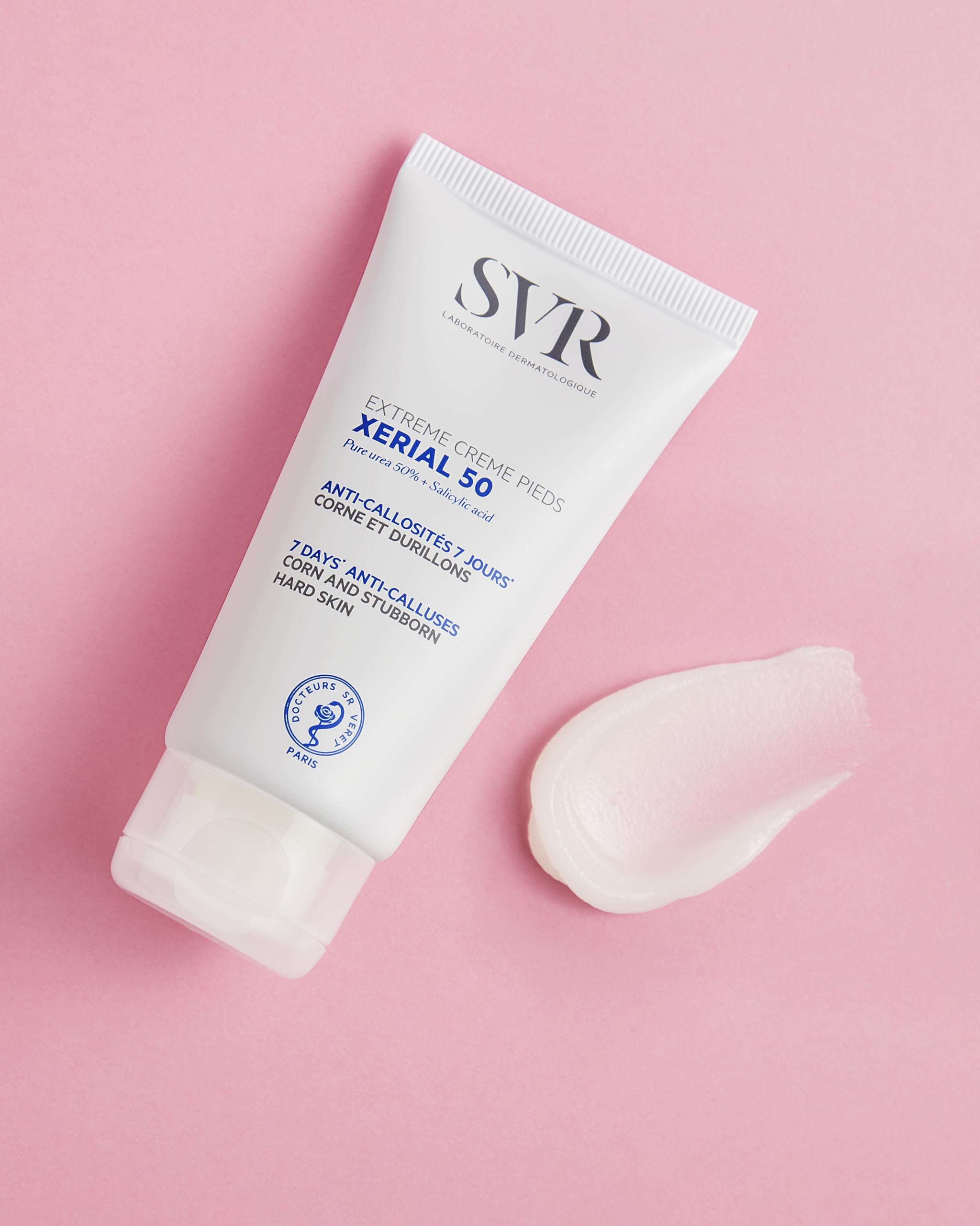 Close-up of SVR Xerial gel texture showing fast-absorbing formula