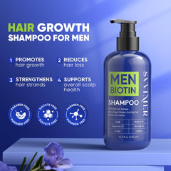 Svvimer biotin caffeine rosemary ingredients close-up highlights scalp nourishment and potential fullness