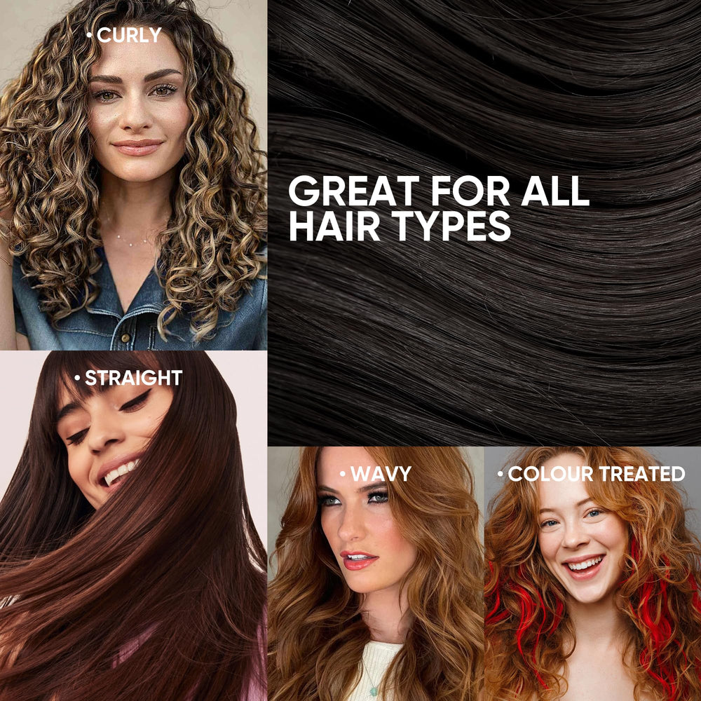 Svvimer conditioner being used across diverse hair types.
