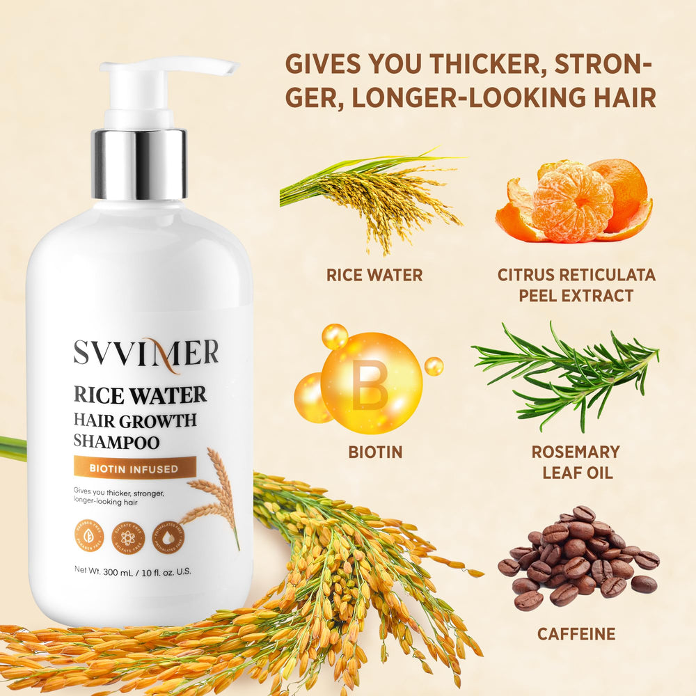 Svvimer rice water shampoo lather demonstrates cleansing and hydration benefits