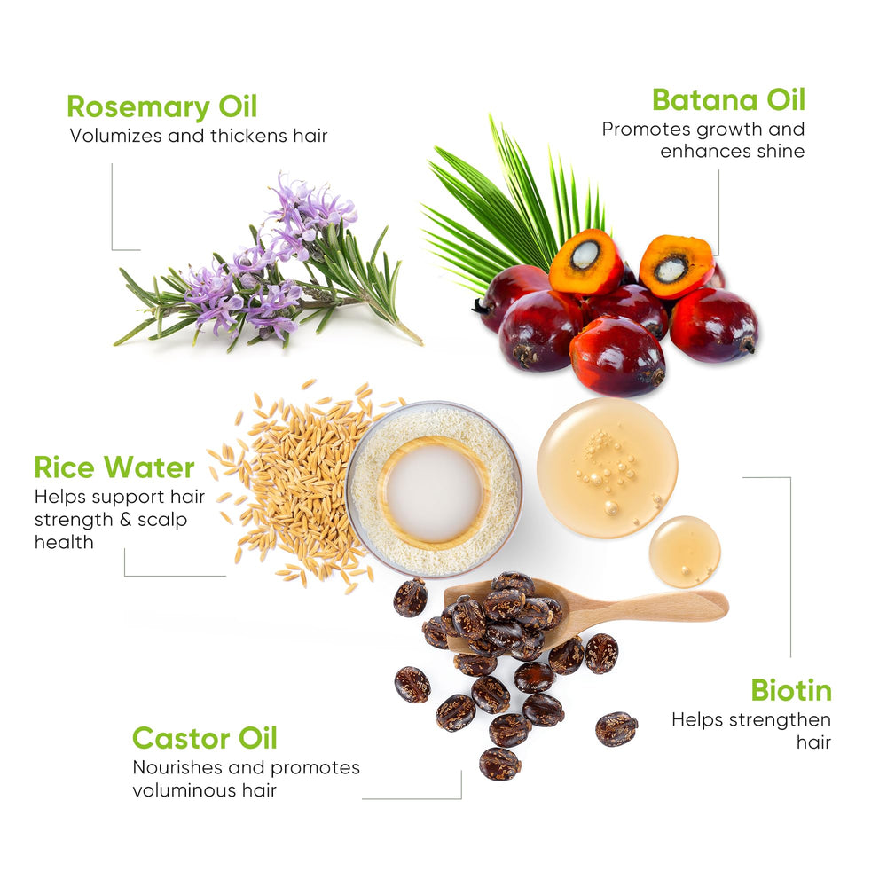 Svvimer formula with rosemary, caffeine, biotin for scalp conditioning and hair vitality.