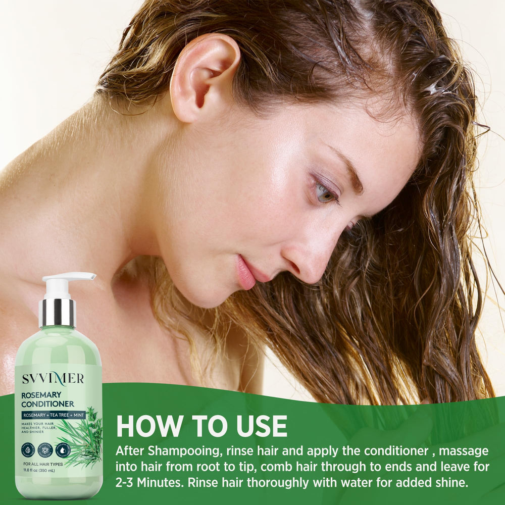 Svvimer rosemary conditioner texture swirl conveys rich moisturizing feel.