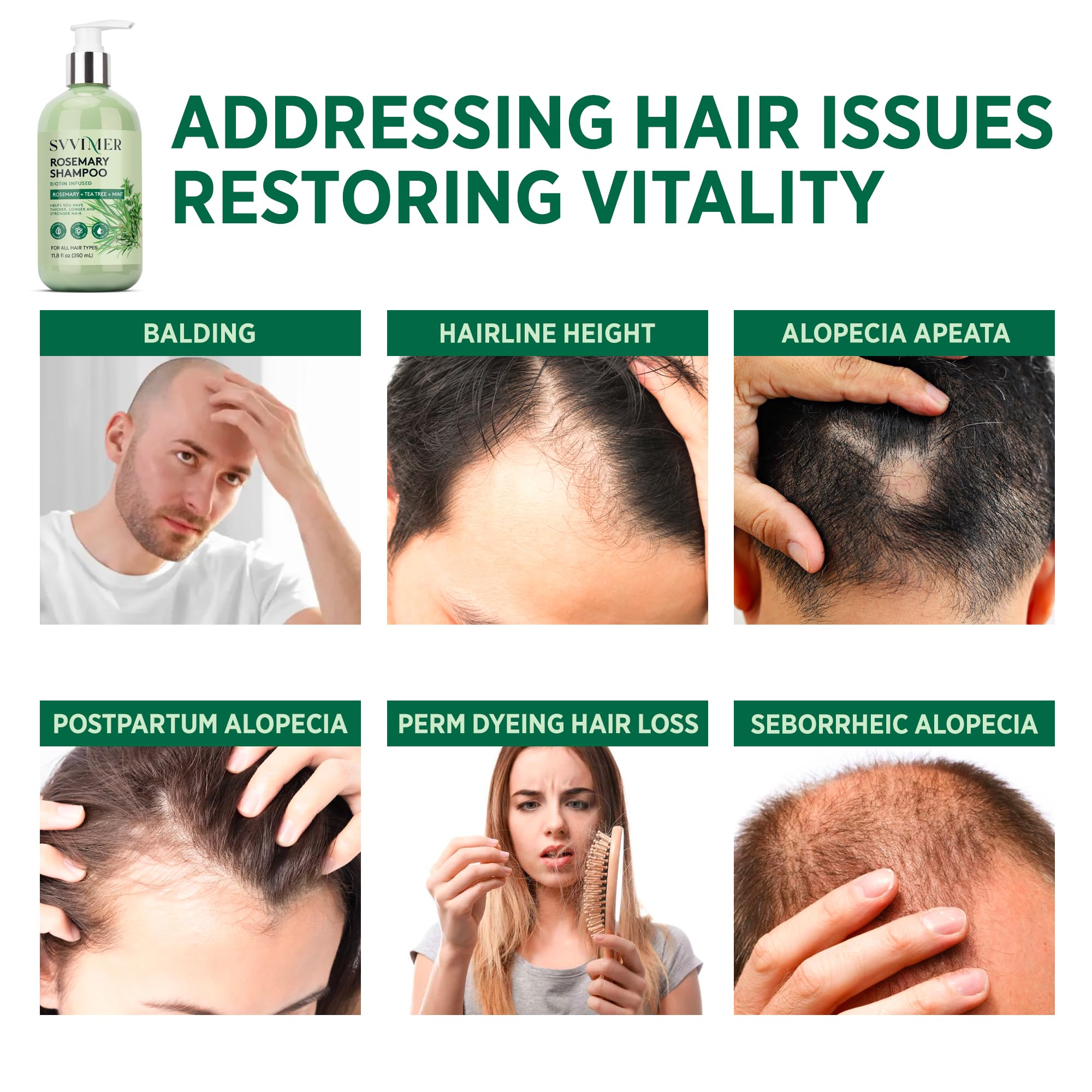 Svvimer Rosemary Shampoo on bathroom scene illustrating daily hair care routine