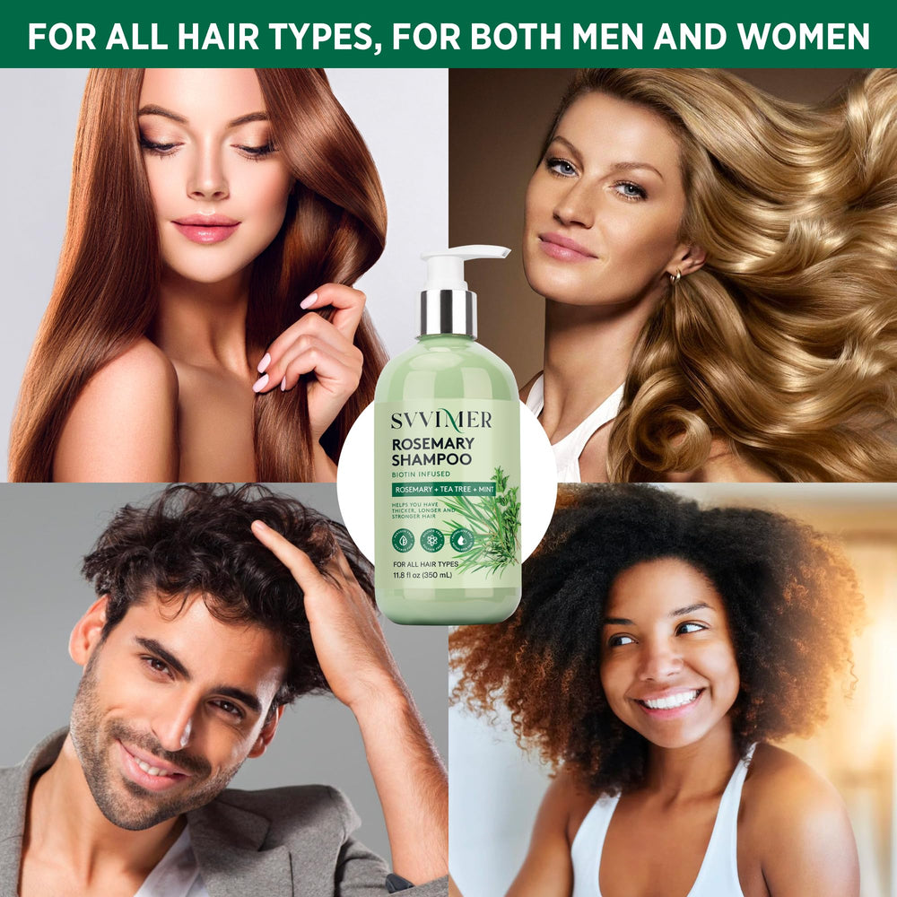 Svvimer Rosemary Shampoo finish after use showing fuller, healthier-looking hair