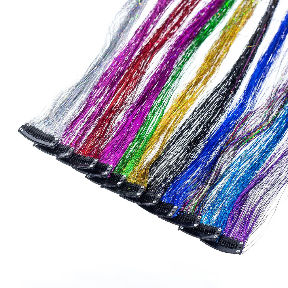 SWACC 11 brilliant colors hair tinsel strands add playful shimmer to daily looks
