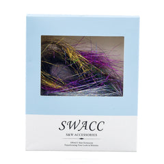 SWACC sparkling polyester fiber tinsel creates shiny strands that catch light in photos