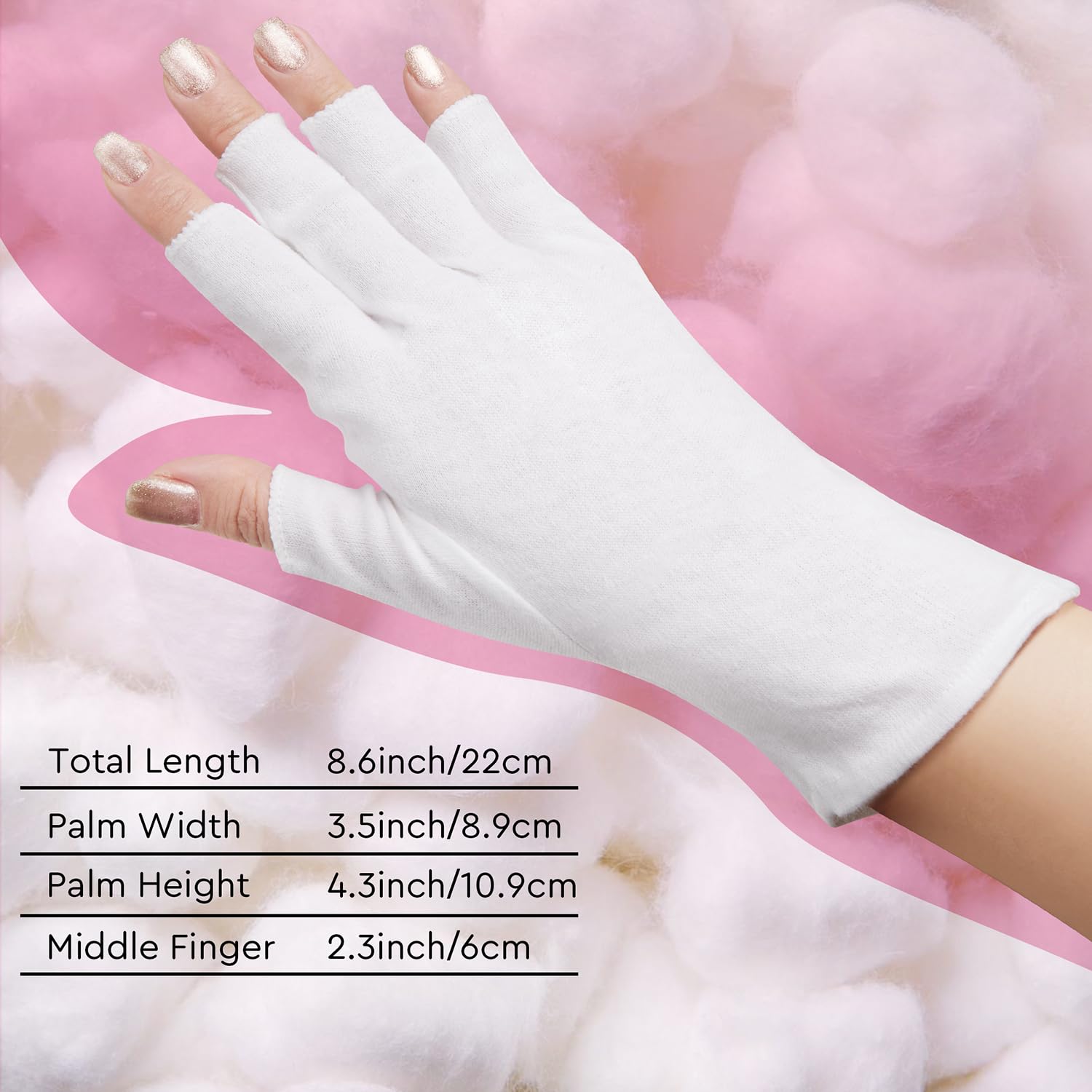 SWAKER night-time moisturizing gloves paired with cream for overnight hydration.