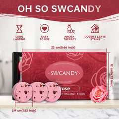 SWCANDY bath bombs shower bombs rose scent deliver soothing aroma.