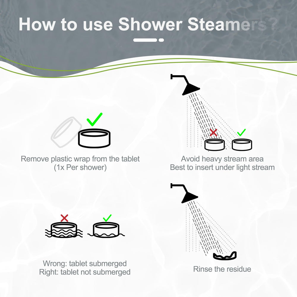 SWCANDY rosemary shower steamers use natural essential oils for a calming ritual.
