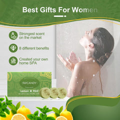 SWCANDY lemon mint gift set packed for birthdays and spa moments