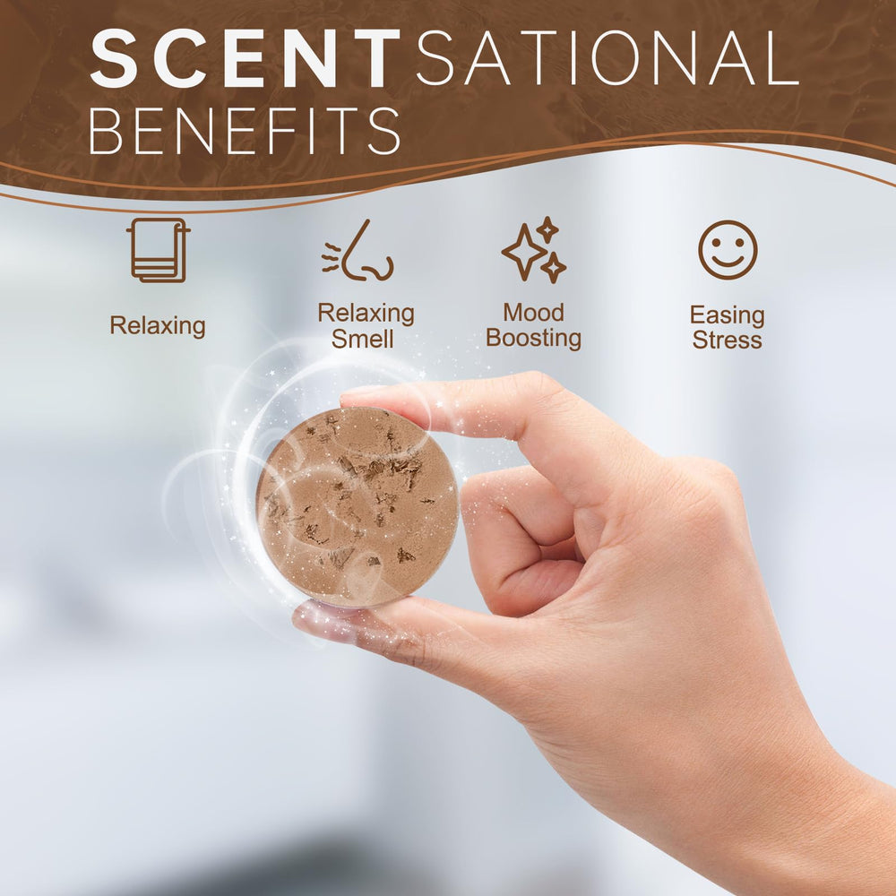 SWCANDY Travel-friendly shower steamers fit in a bag for trips.