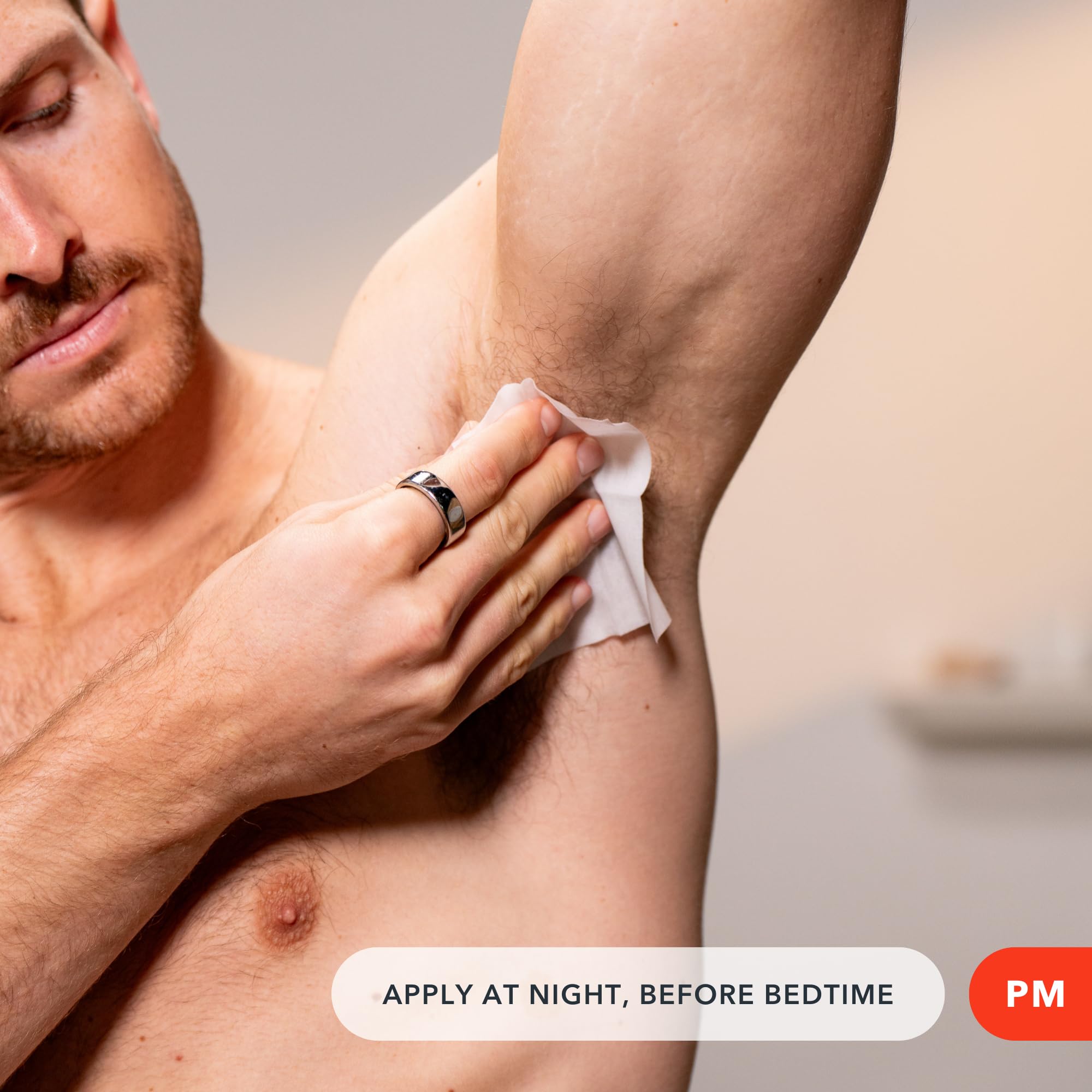 SweatBlock clinical-strength deodorant application demonstrates odor control and daily freshness.