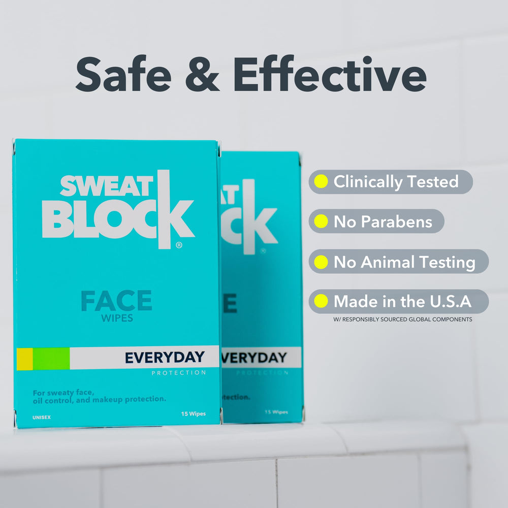 SweatBlock after-use matte base supports long-wear makeup
