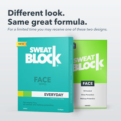 SweatBlock face wipes texture close-up highlights quick-dry oil control