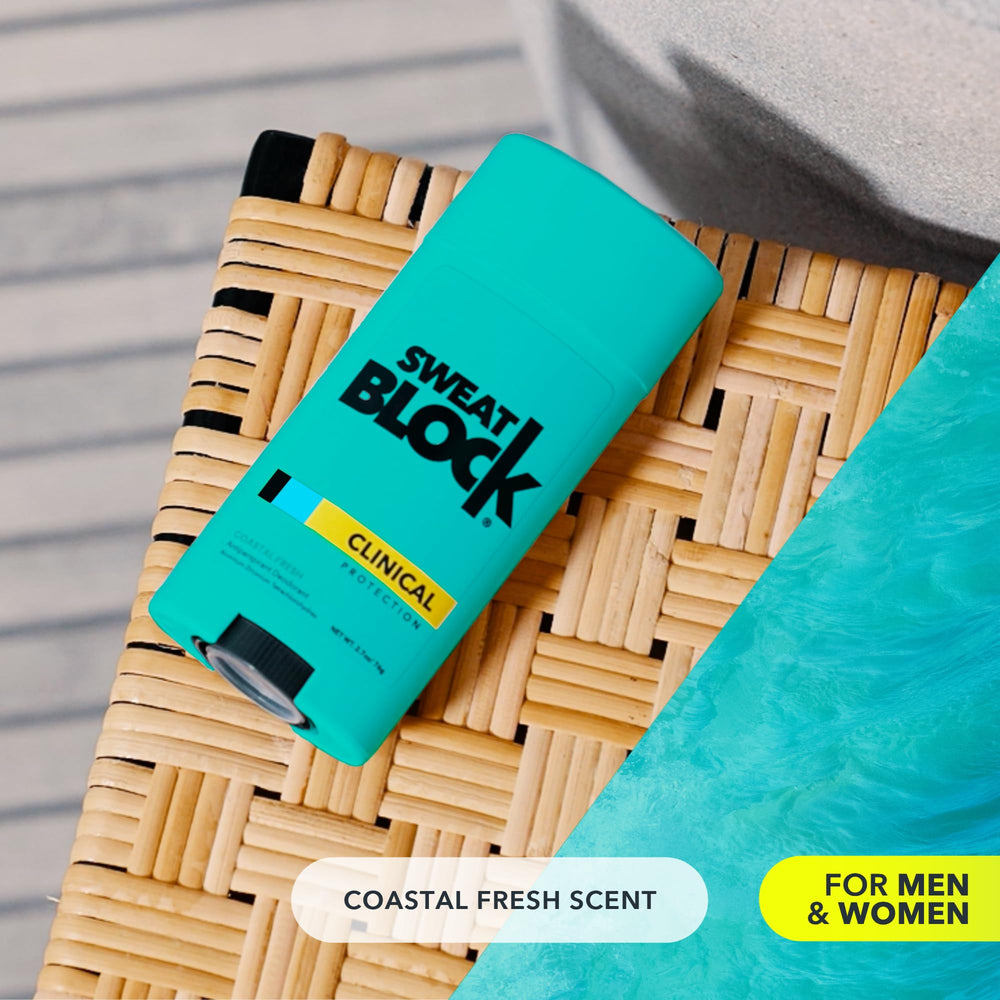SweatBlock morning use underarm protection for workouts and daily activities.