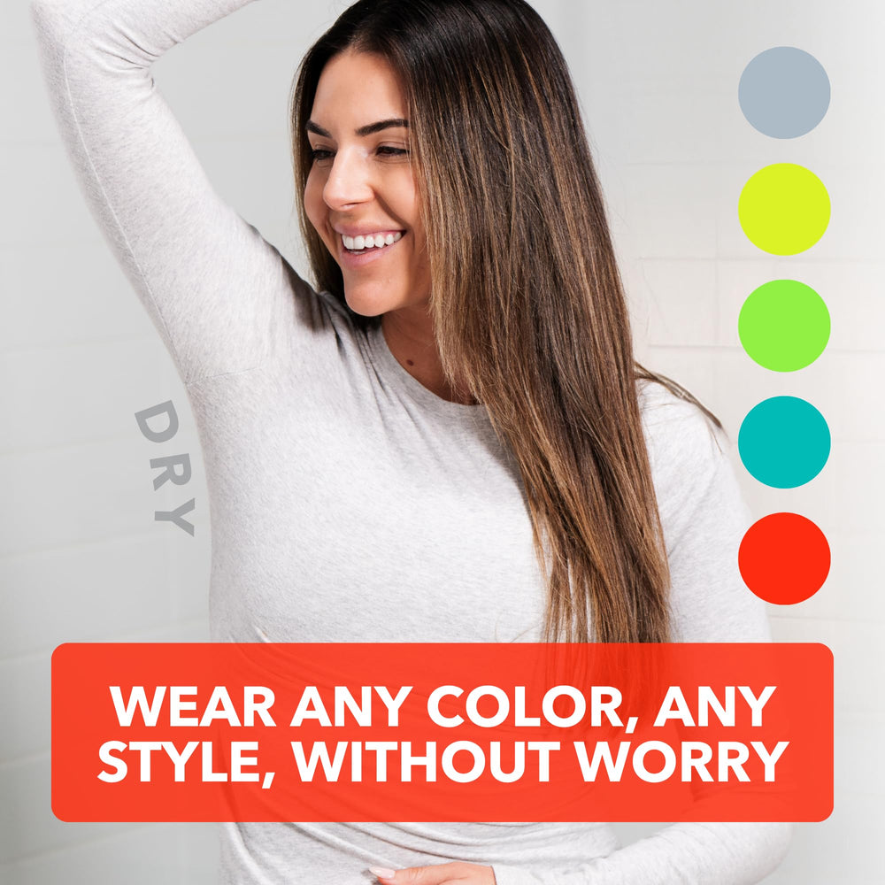 SweatBlock unscented-deodorant-alternative label communicates fragrance-free option.