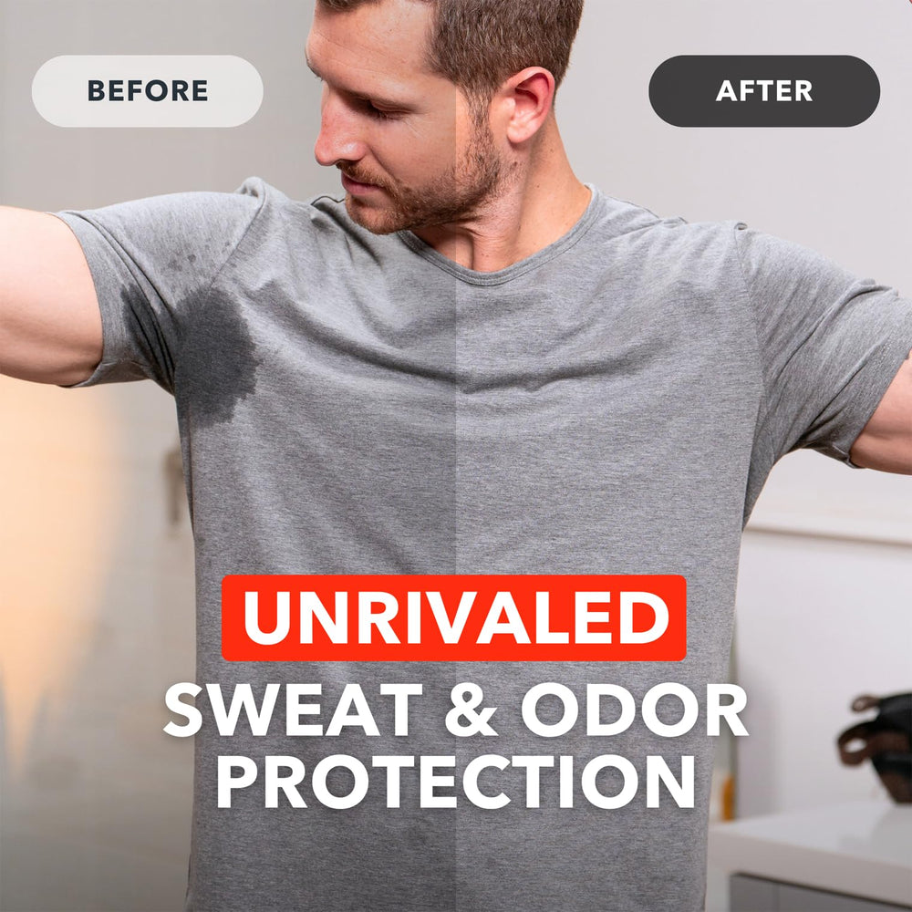 SweatBlock wipes label highlighting clinical-strength formula for reliable protection.