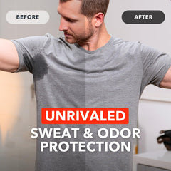 SweatBlock wipes label highlighting clinical-strength formula for reliable protection.