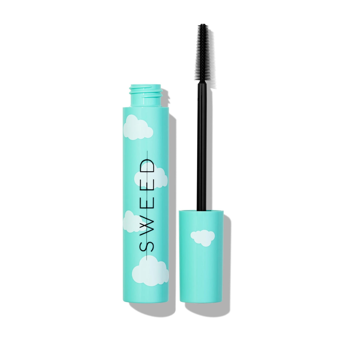 SWEED Cloud Mascara wand in action for precise application and buildable volume.