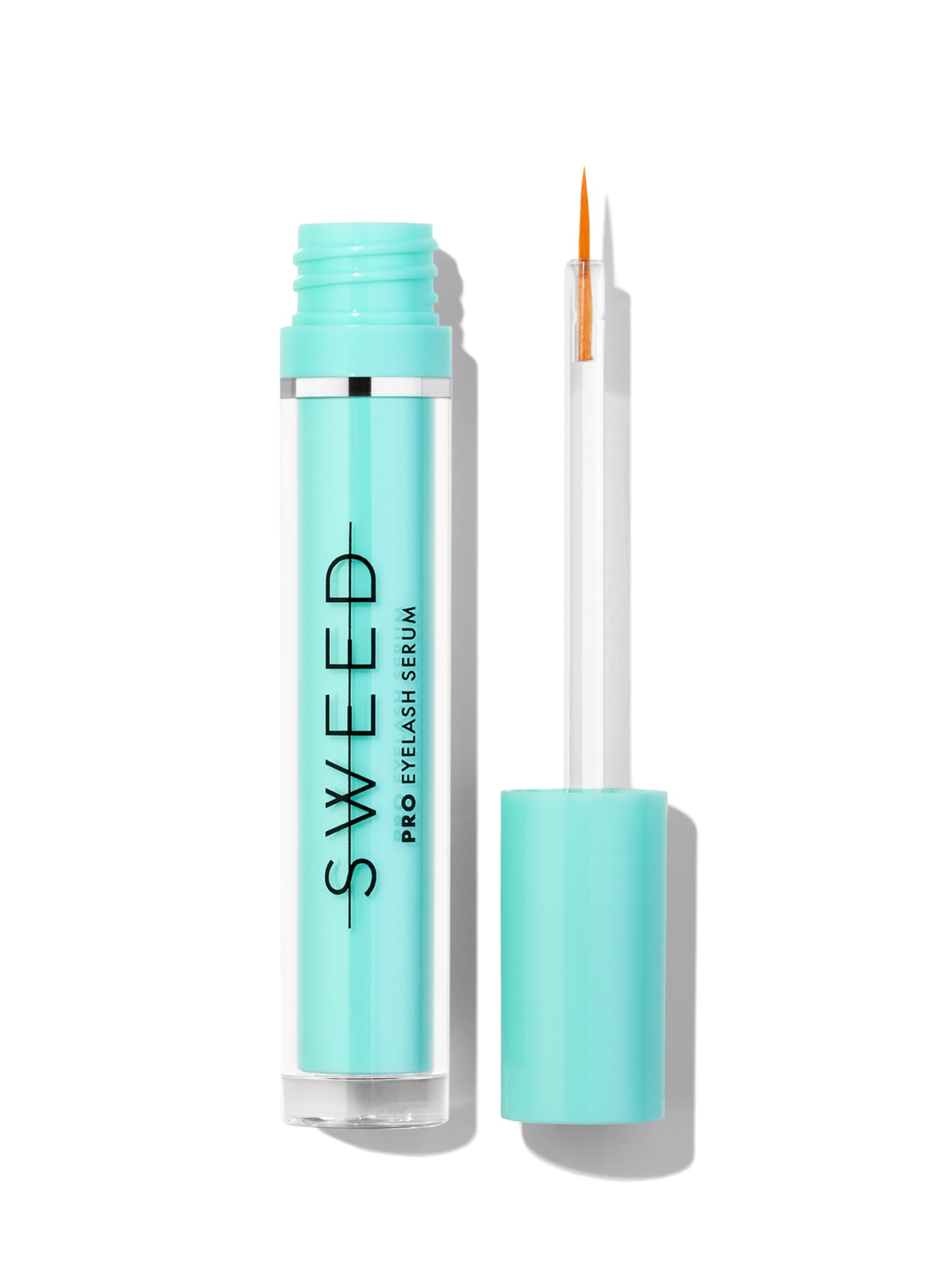 SWEED eyelash-growth-serum bottle shows clean formula for longer-looking lashes