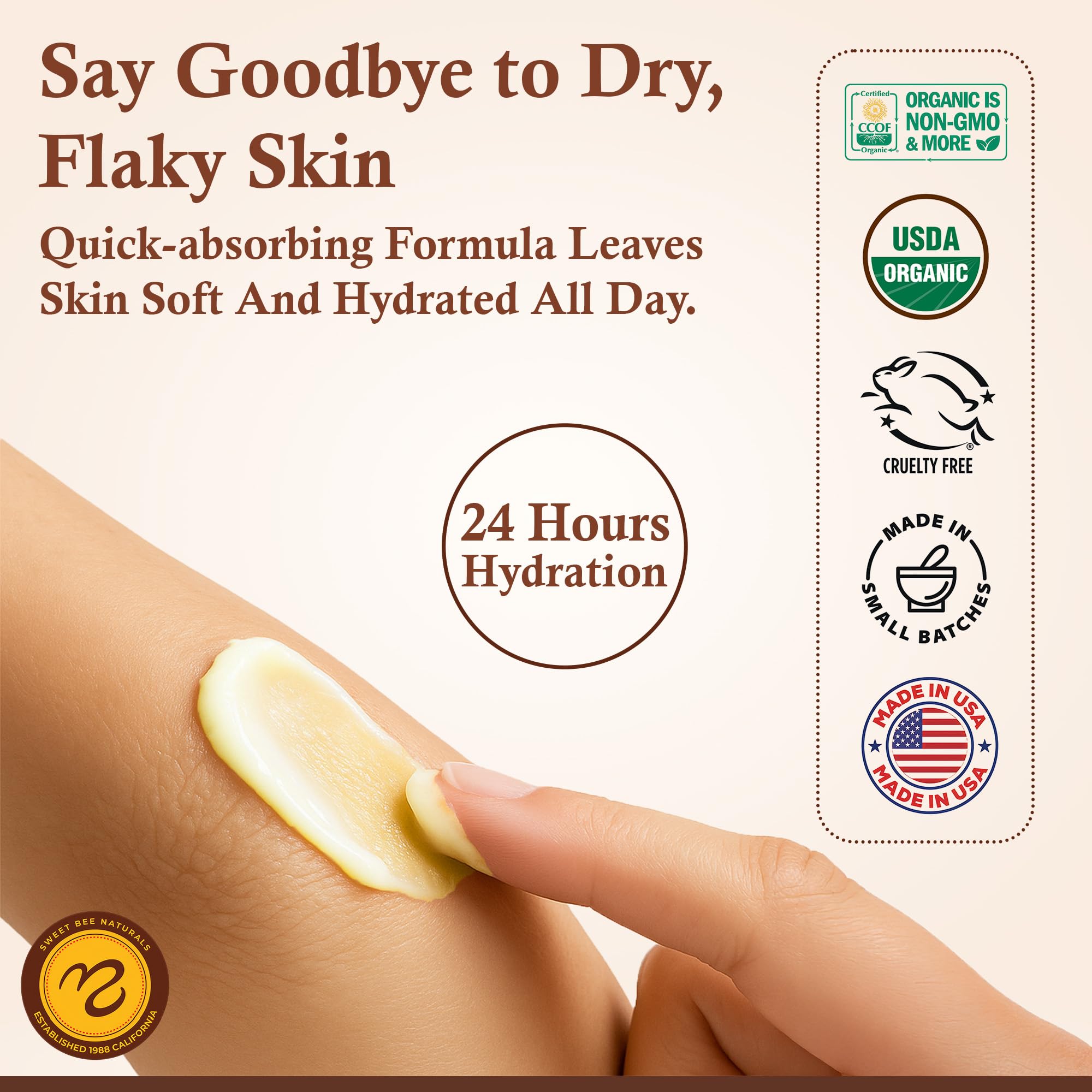 Sweet Bee Naturals Magic Balm propolis blend closeup for skin support.