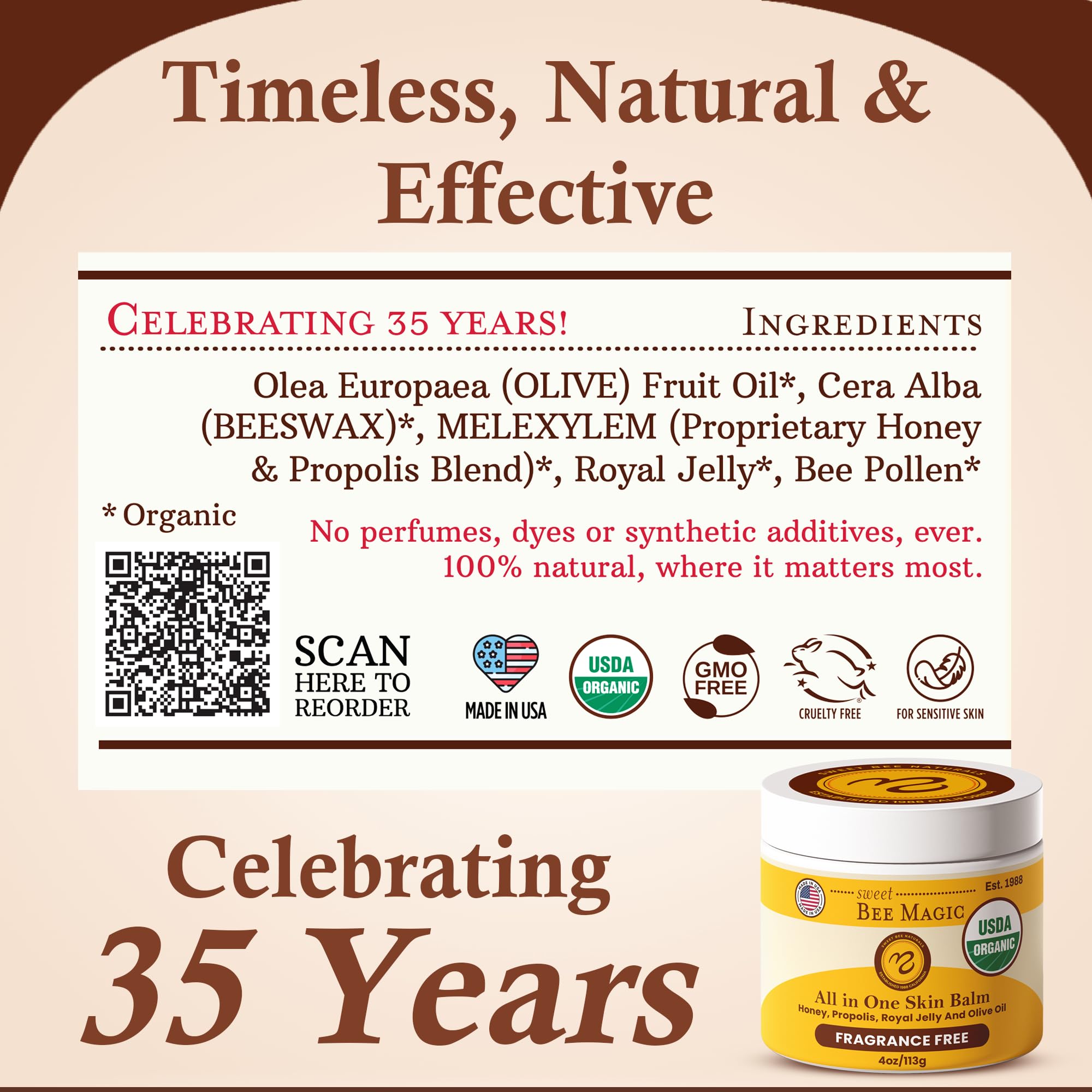 Sweet Bee Naturals USA-made label reinforces trusted, small-batch skincare