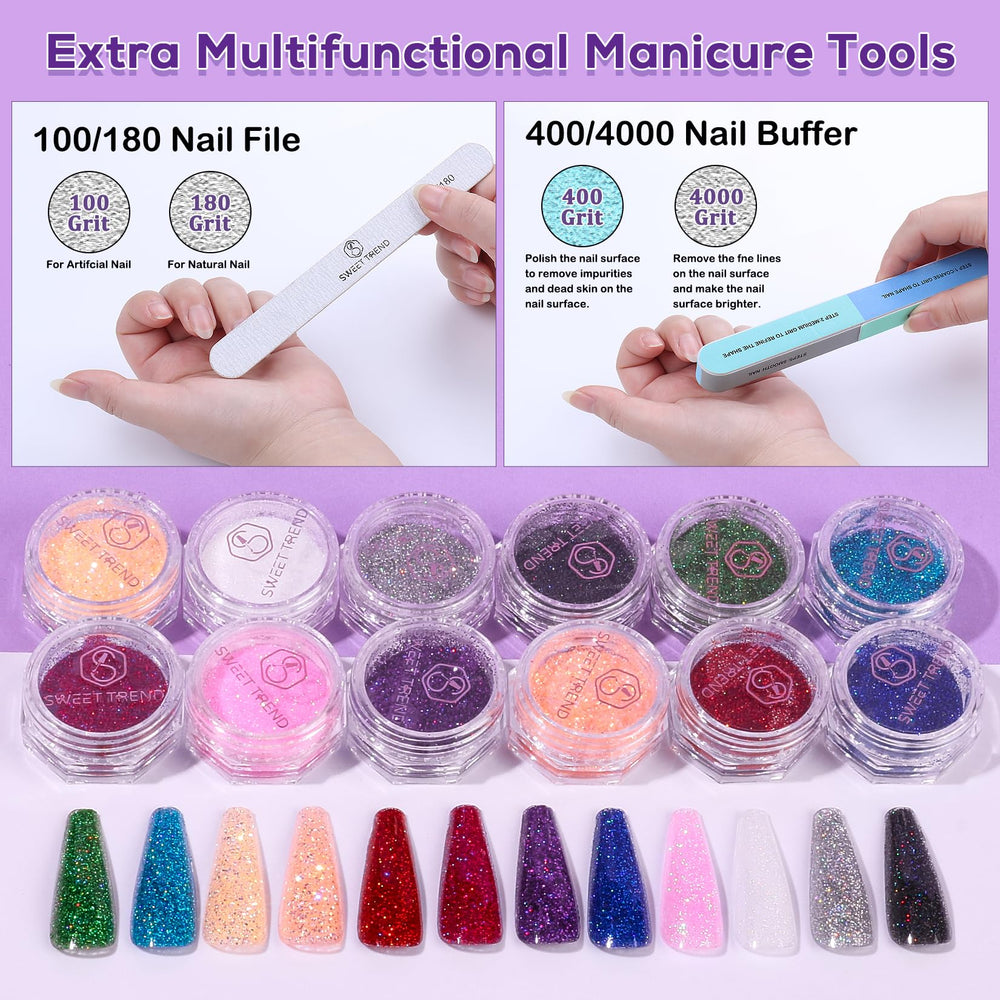 Sweet Trend acrylic nail brushes for precise sculpting