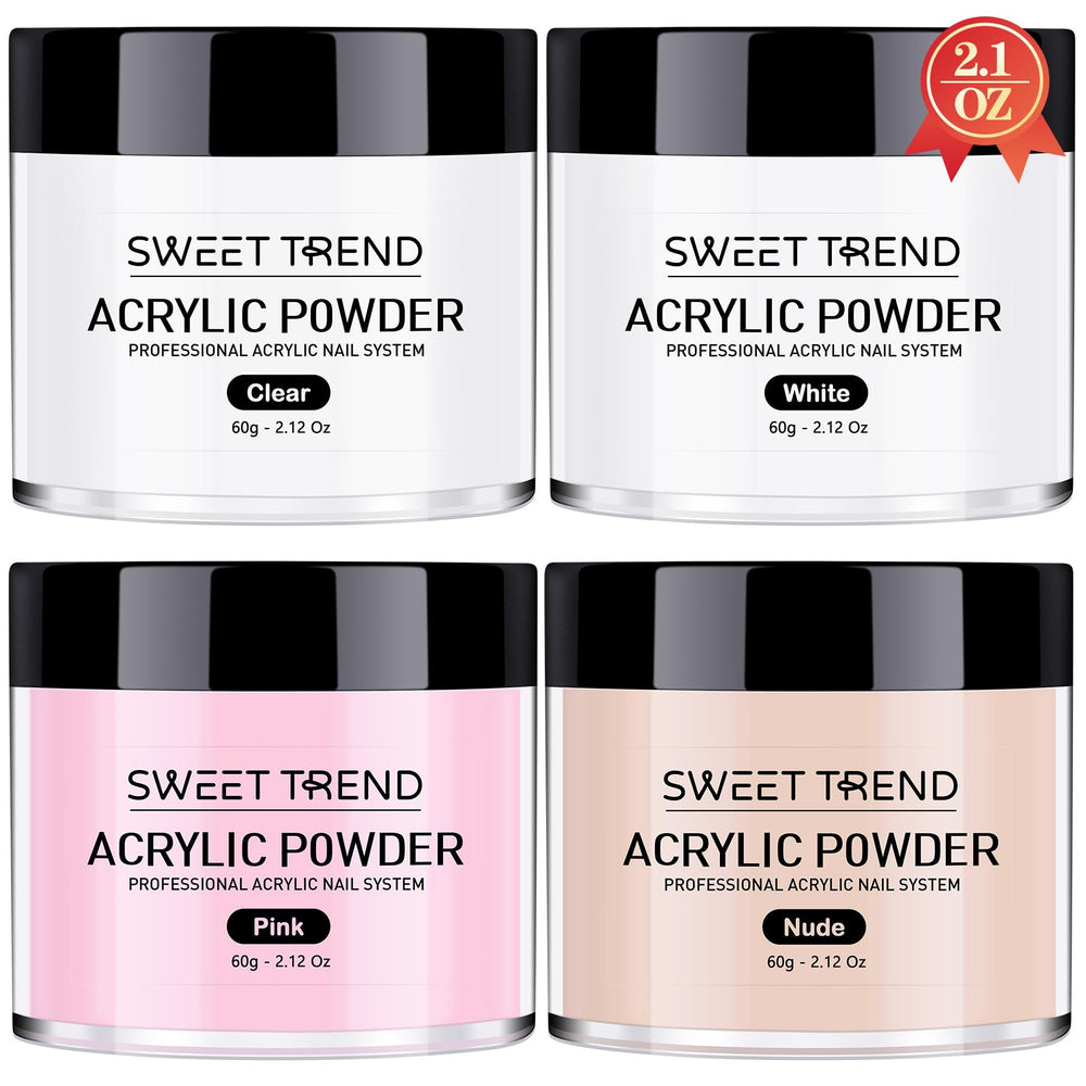 Sweet Trend acrylic nail powder clear 60g for smooth, strong extensions