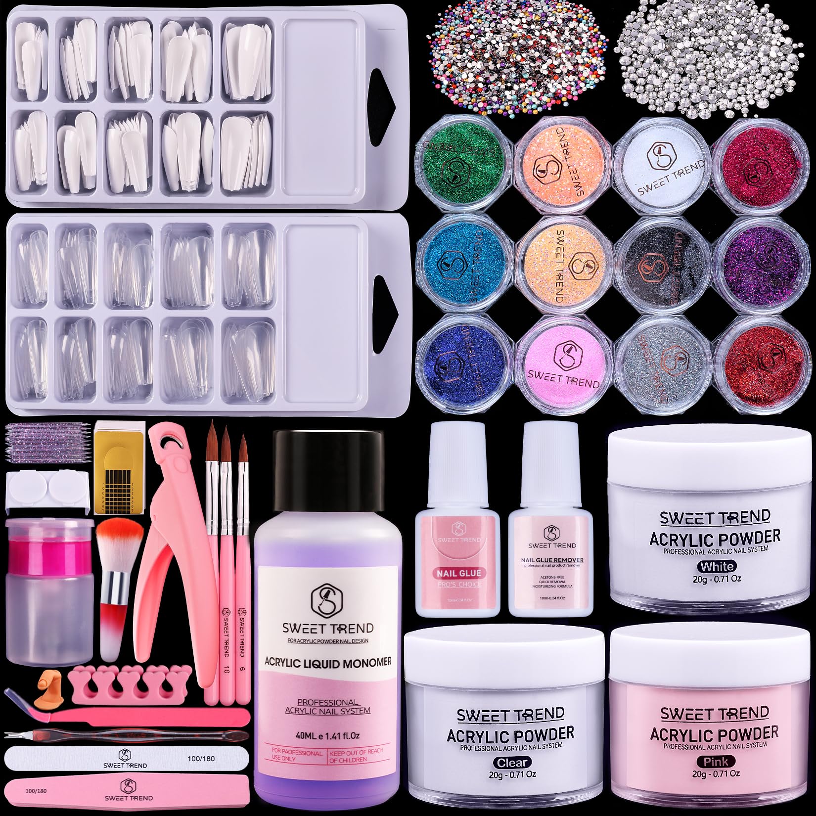 Sweet Trend Beginners Nail Kit for at-home acrylic nails