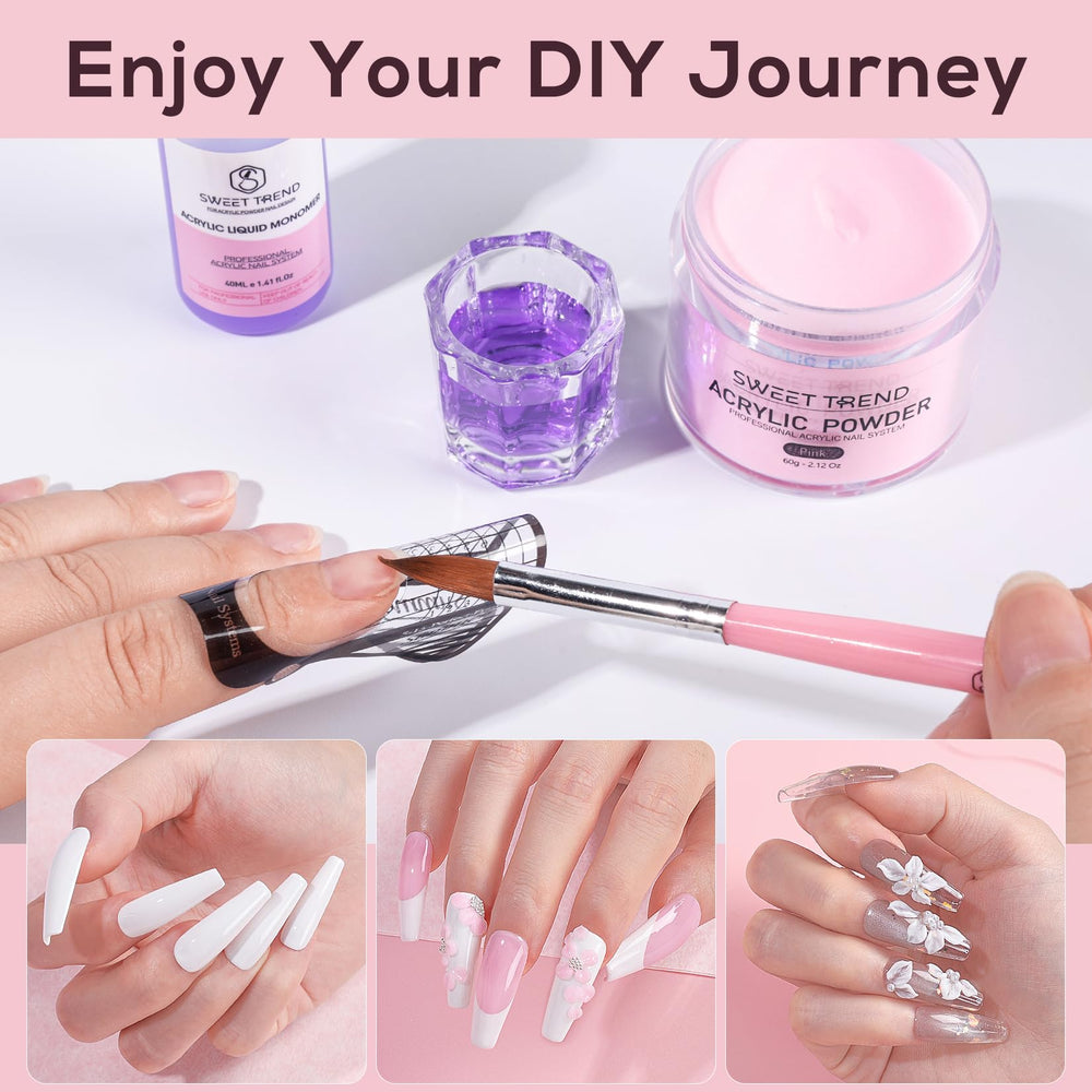 Sweet Trend long-lasting wear demonstration showing 3-4 weeks durability