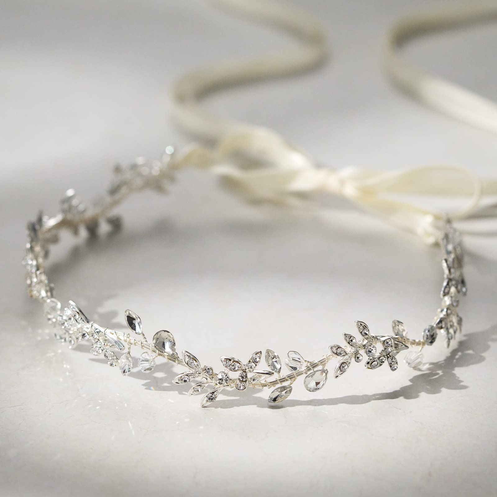 SWEETV bridesmaid flower girl accessory adds refined sparkle to any role