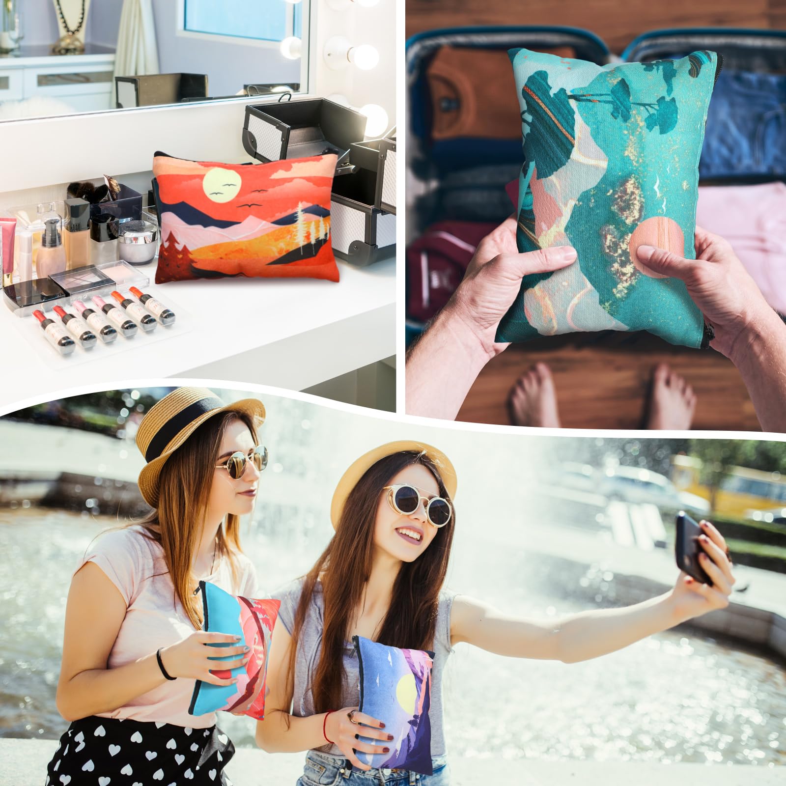 Sweetude Mountain travel organization pouch proves convenient for on-the-go packing.
