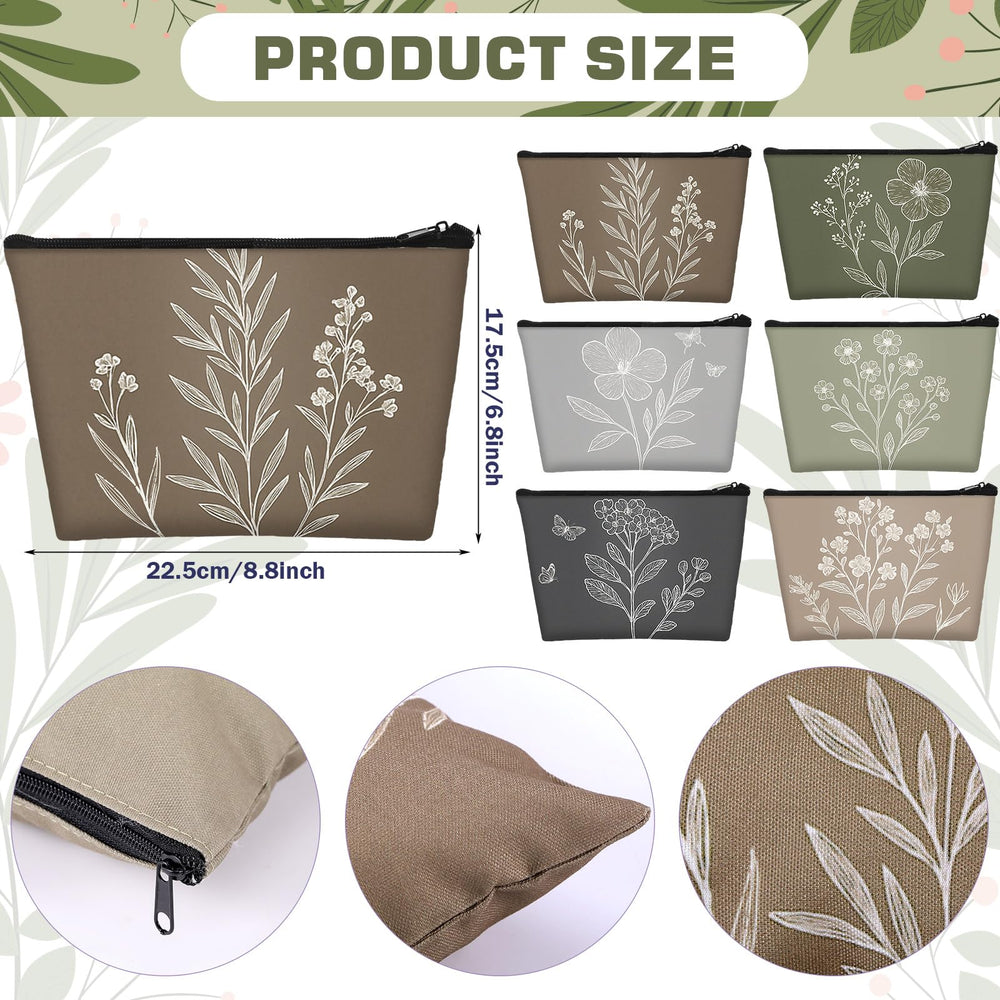 Sweetude vintage flowers makeup bag on dresser for quick touch-ups
