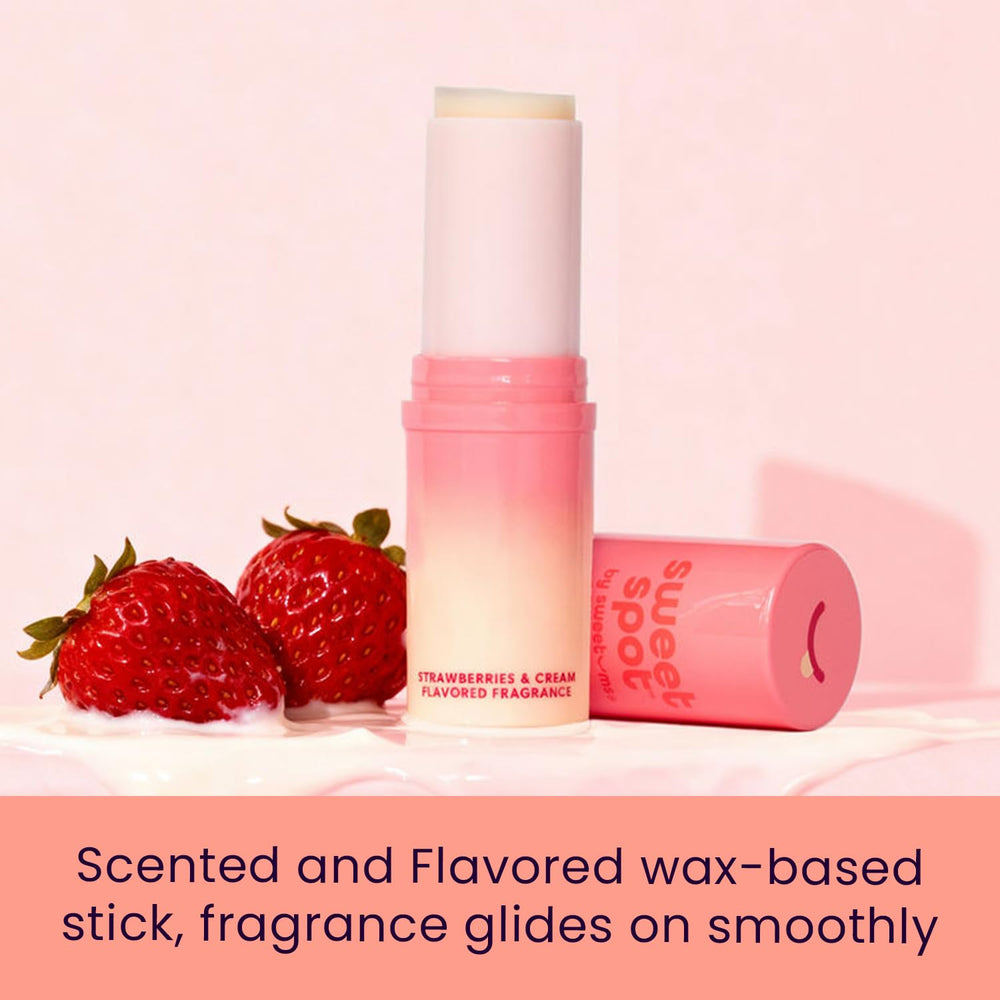 Sweetums SweetSpot packaging close-up highlighting vegan, cruelty-free fragrance.