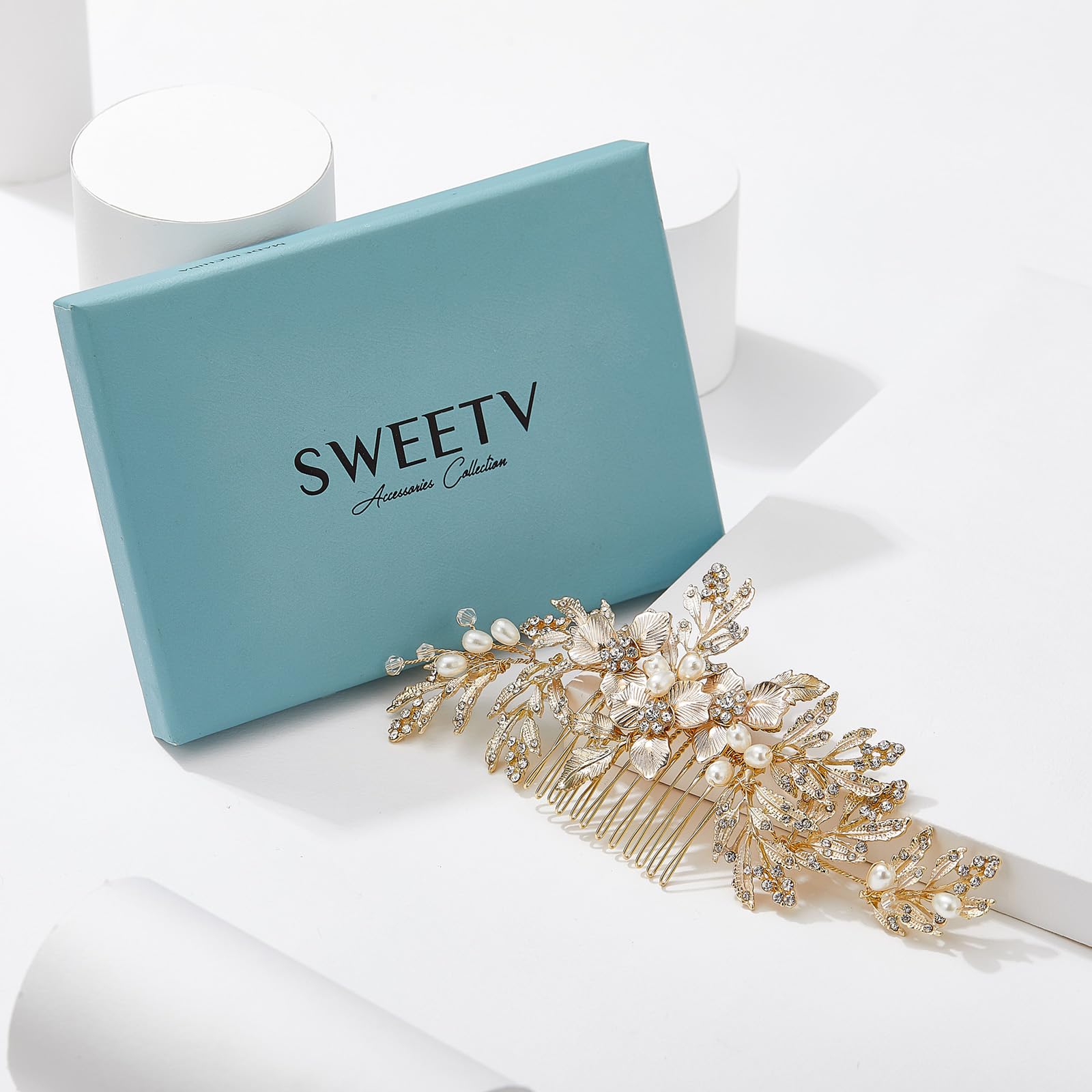 SWEETV flexible branch hair comb lets you shape for a personalized fit.