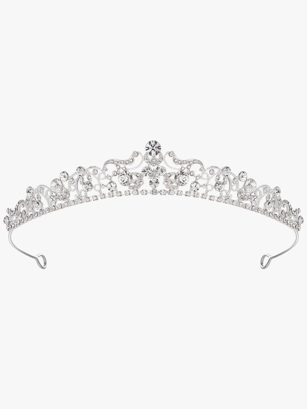 SWEETV silver tiara diamonds brilliance elevating wedding photography.