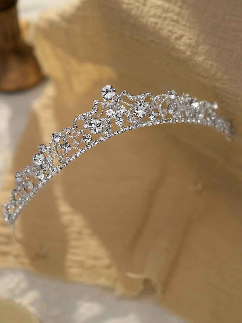 SWEETV tiara packaging and storage image suggests safe keepsake