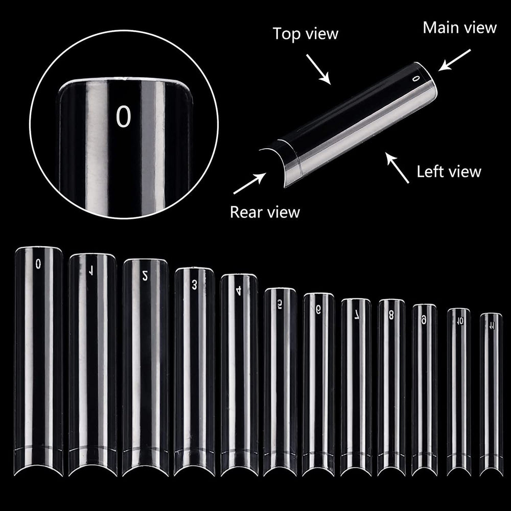 SWETIDY 360pcs nail tips 12 sizes—durable ABS for long-lasting extensions.