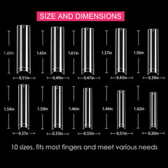 SWETIDY ABS material tips offer durable, flexible salon wear