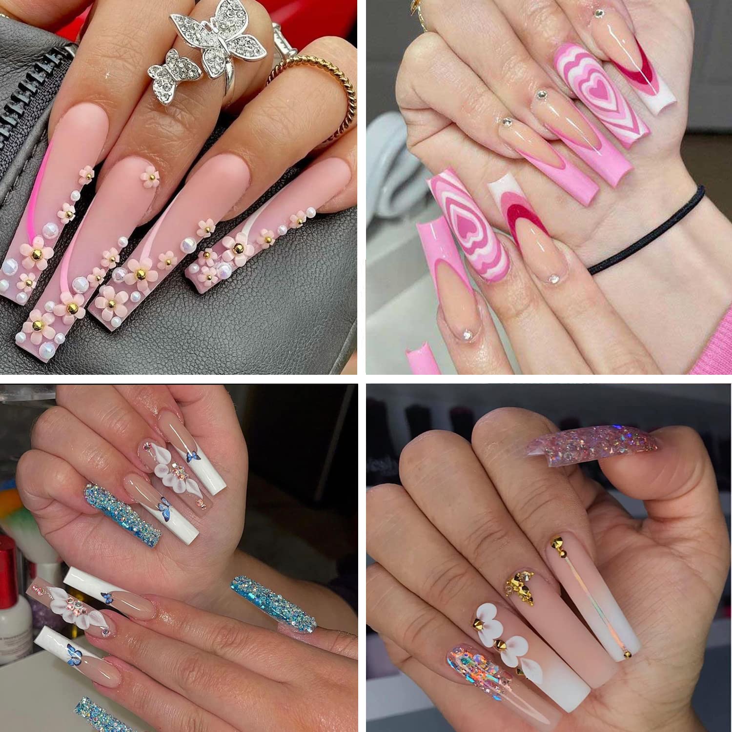 SWETIDY XXL coffin tips home-diy convenient for at-home manicure sessions.