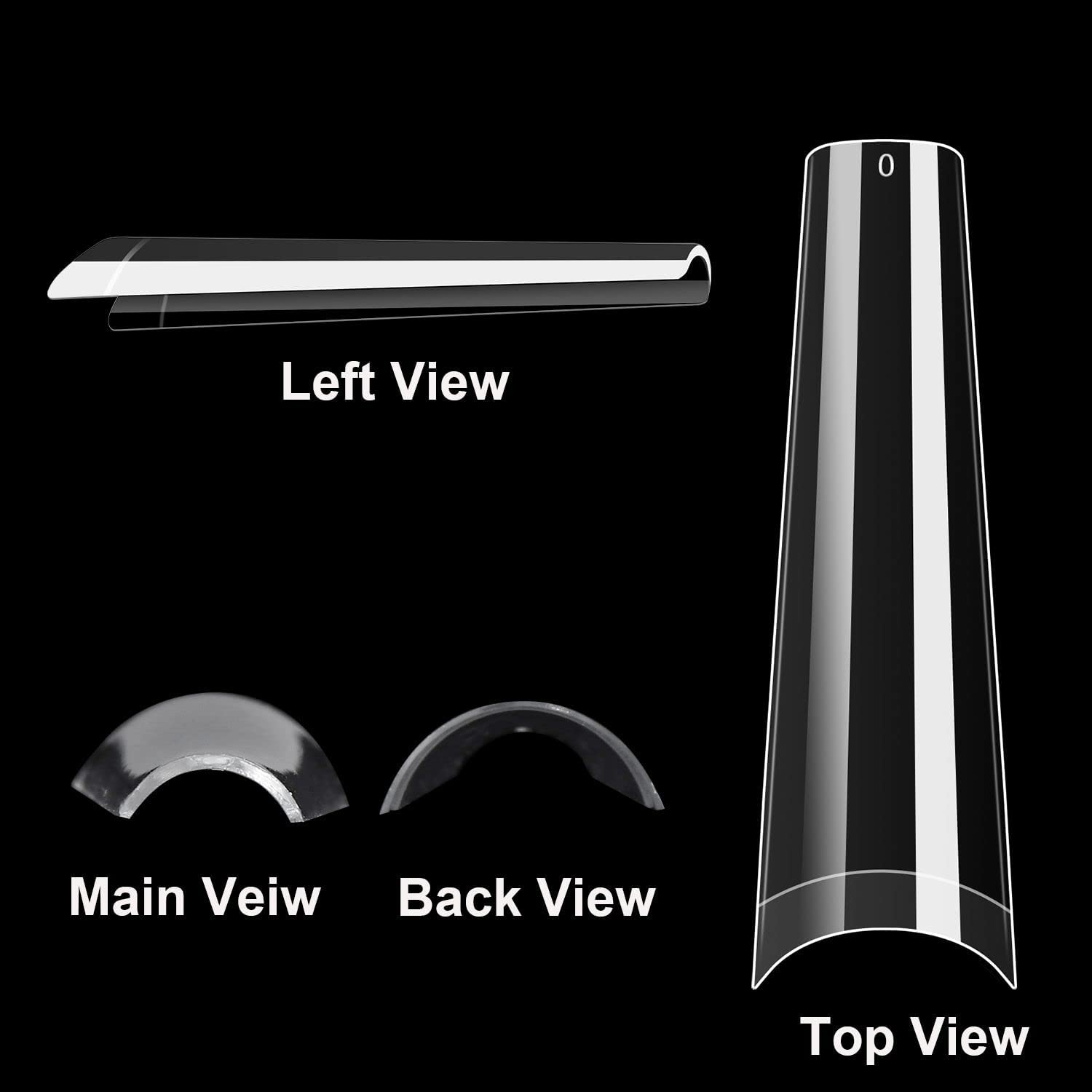 SWETIDY XXL no C Curve coffin tips salon-use provides professional-grade results.