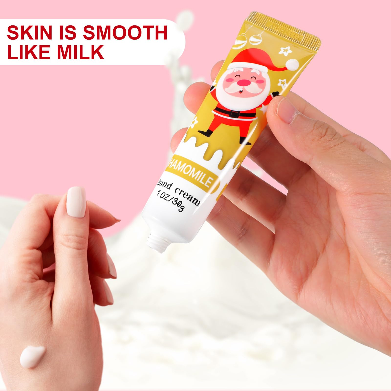 Swiffen Cherry blossom hand cream lightweight hydration for dry hands.