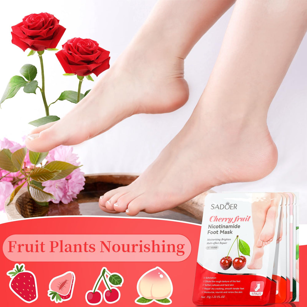 Swiffen aloe foot mask focuses on soothing hydration for sensitive feet